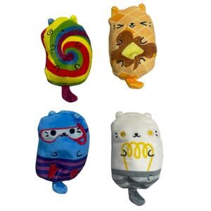 Cats Vs Pickles Waffle, Scuba driver, Festicat & Alva Beanbag Plush Toys